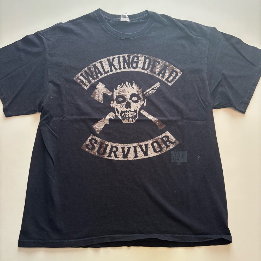 The walking dead promotion zombie graphic shirt